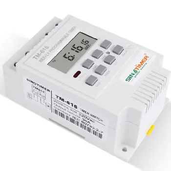 

OOTDTY TM616W-4 Digital Electronic Timer 220V 30A Weekly Programmable Relay Controller High Quality 63HF