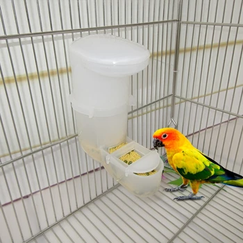 

Bird Feeder Automatic Food Water Feeding Drinker Parrot Pet Clip Dispenser Cage