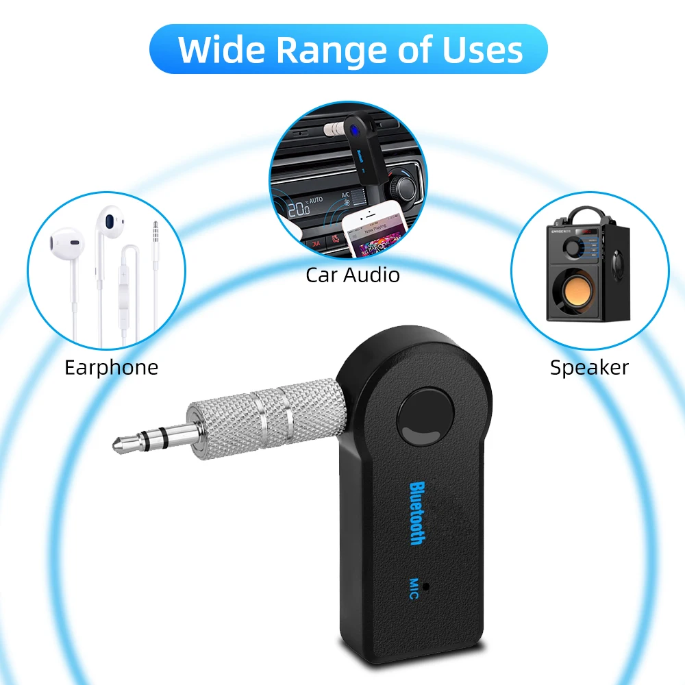 GUUGEI Bluetooth адаптер 3,5 мм Беспроводной автомобильный bluetooth-приемник Aux порт Bluetooth аудио музыкальный динамик адаптер USB 5,0 конвертер