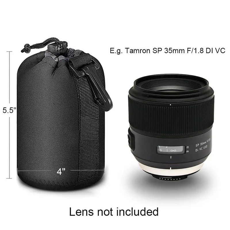 

Neoprene Storage For Canon/Nikon/Sony DSLR Bag Waterproof Dust-Proof Camera Lens Protector