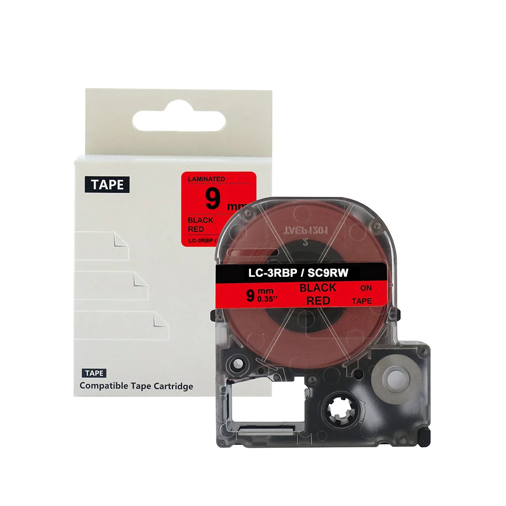 JIANYINGCHEN 2 шт. Совместимость 9 мм ярлык SS9KW для эпсоны LW-300 LW-600P LW-700 LC-4WBN9 этикетировщик продвижение