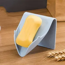 Бытовая мыльница настенный держатель для туалетного мыла на присоске Губка слив держатель мыльница