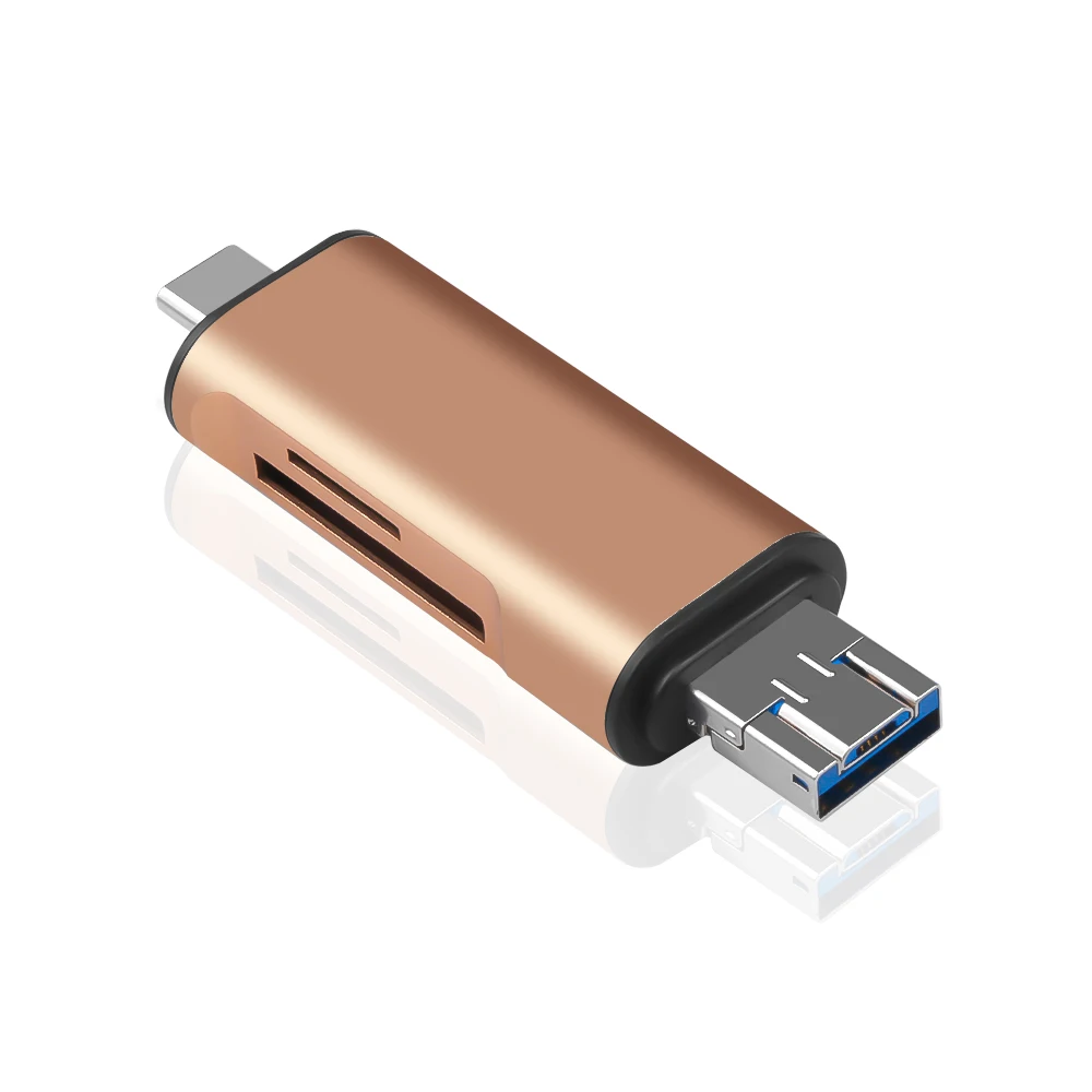 Kebidumei USB 3,1 type C OTG кардридер с USB интерфейсом для ПК USB 2,0 считыватель карт памяти TF адаптер компьютера