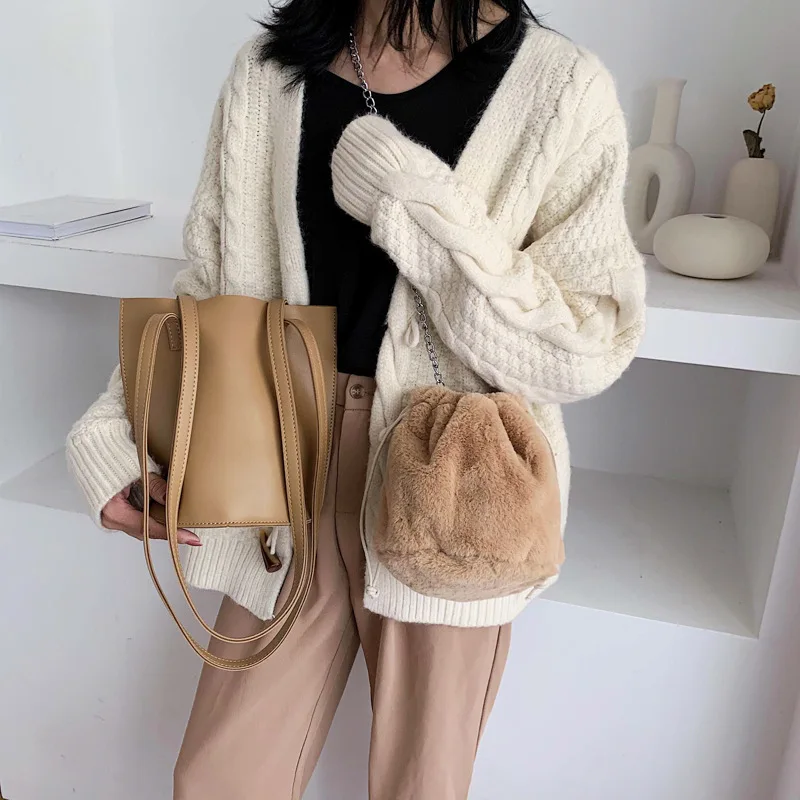 

Retro single shoulder Bucket Bag