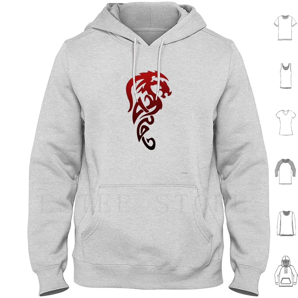 Dragon-Dragon-Drake-Felpa Con Cappuccio Tribale Sfumata Manica Lunga Drago Senza Denti Dragon Tame Light Made Night Fury Dragon Draco