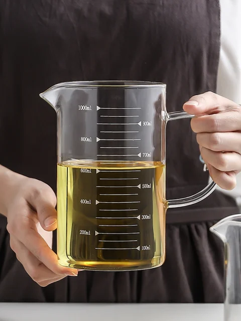 360/500ml Glass Measuring Cup Coffee Server High Borosilicate Glass  Espresso Measuring Cups with Handle Home Barista Accessories