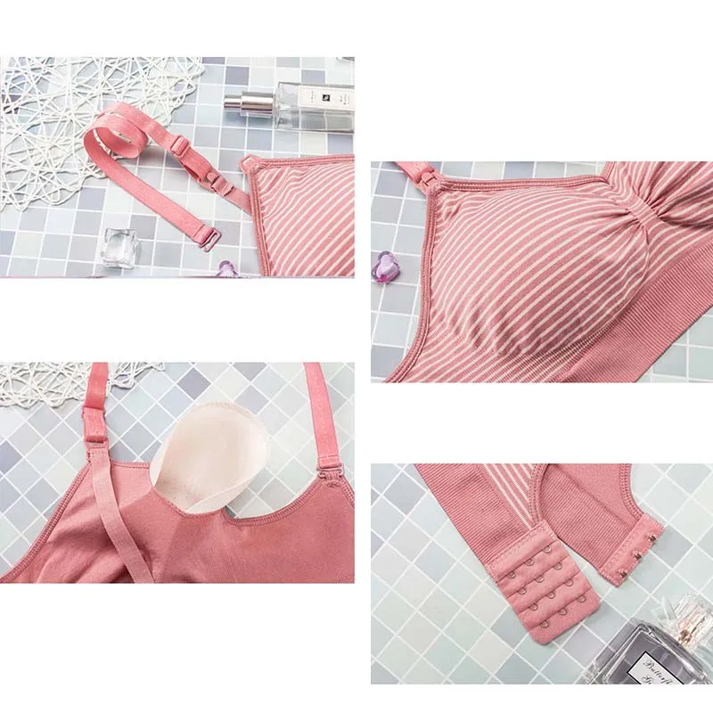 Maternity Clothes Nursing Bra Without Underwire Breastfeeding Bras Pregnancy Pregnant Woman Lactating Underwear Seamless Bra 6