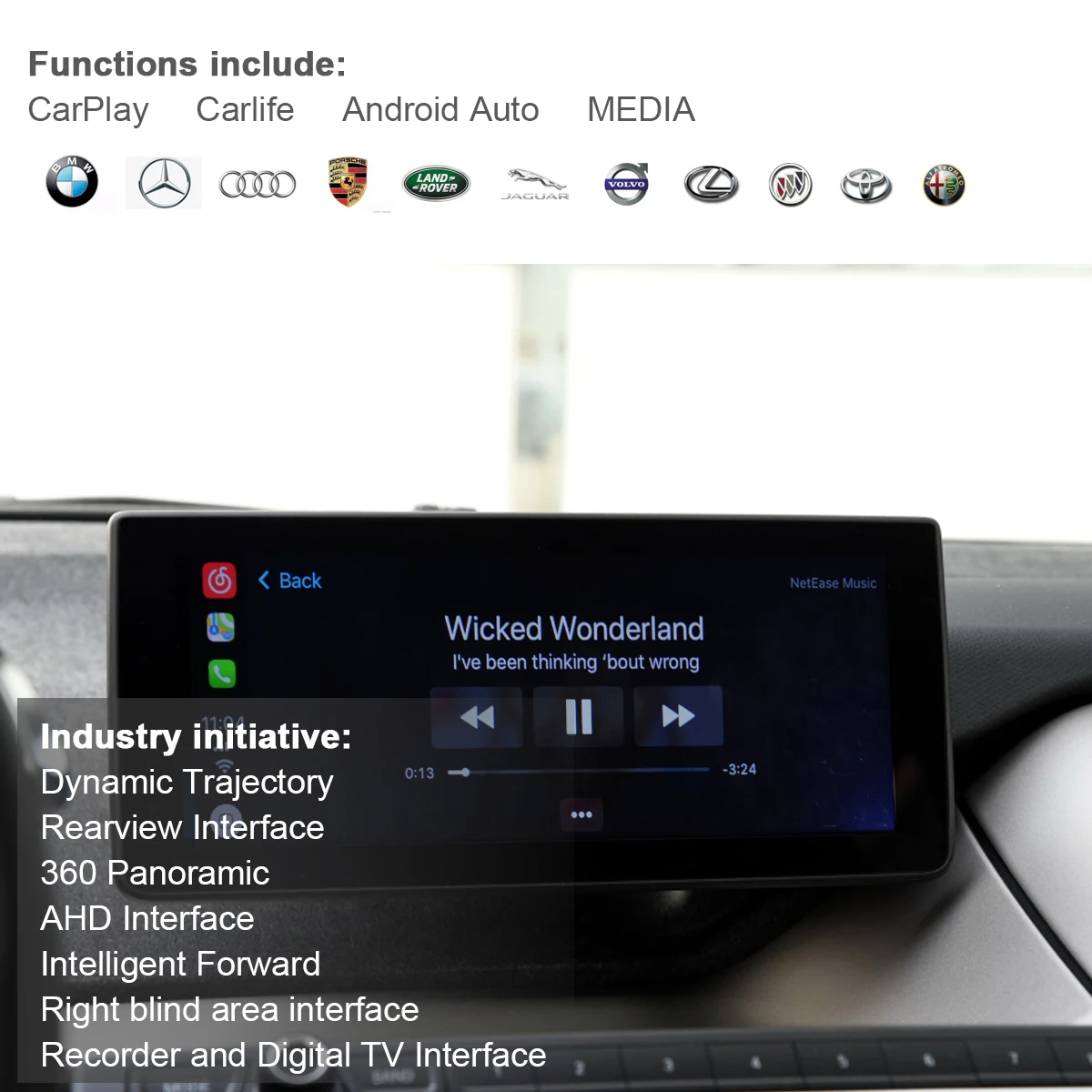 Беспроводная Автомобильная модернизированная коробка CarPlay Android для BMW I3 I8 doudou I12 CIC