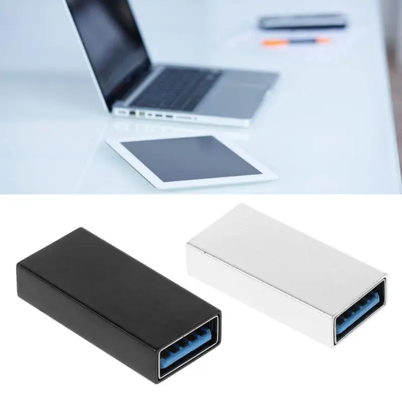 

1 PC USB 3.0 Coupler Female to Female Adapter Gold-Plated Super Speed USB 3.0 Coupler Extender Connection Converter