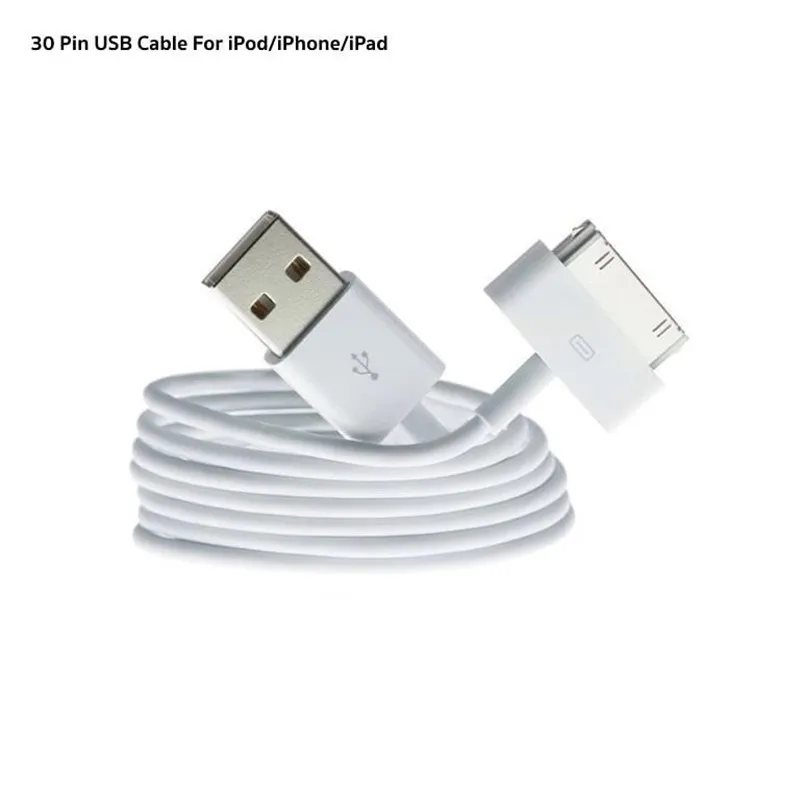 AICSRAD, 10 шт./лот, USB кабель для зарядки и передачи данных для iPhone 4S, iPod, Nano, iPad 2, 3, 30 Pin, 1 м, зарядный адаптер, usb-кабель для синхронизации данных
