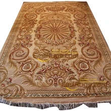 Ковер бегун ручной работы французский о ручной вязки толстый плюш 6,4 'X 9,51