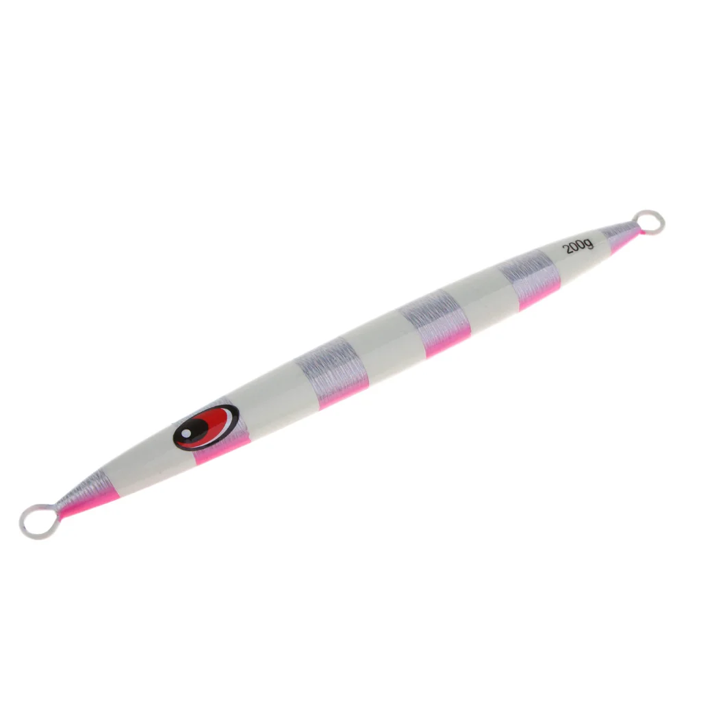 200g 19.8cm Metal Fishing Lures Vertical Jigging Bait Hard Heavy Weight Hard Bait Crankbait for Casting