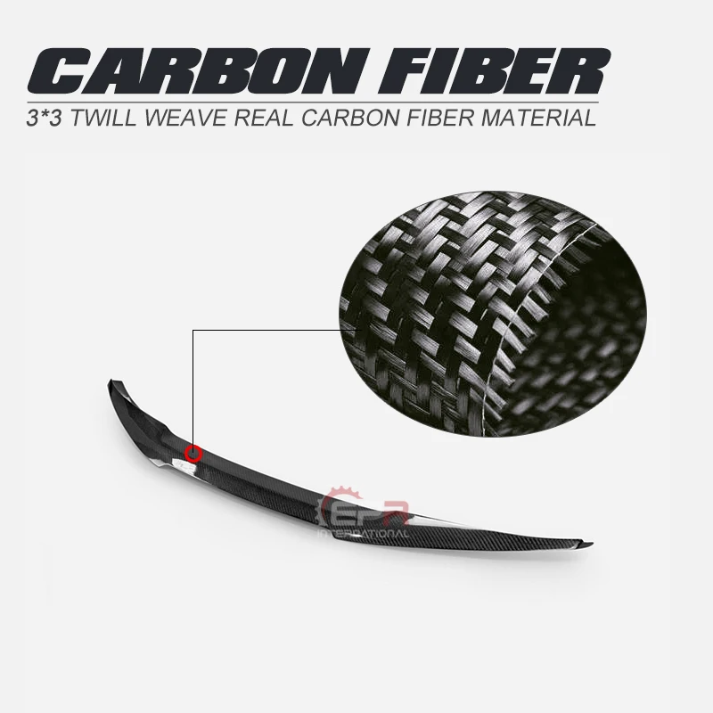 

For BMW Real F82 M4 M-Perfromacne Style Carbon Fiber Rear Spoiler Glossy Finish Trunk Splitter Lip Fibre Bootlid Wing Kit Part