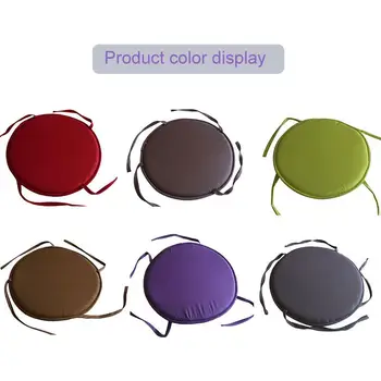 

35*35cm Round Round Seat Pad Circular Cushion Patio Furniture Round Seat Cushion Bistro Kitchen Chair Tie-On Circle