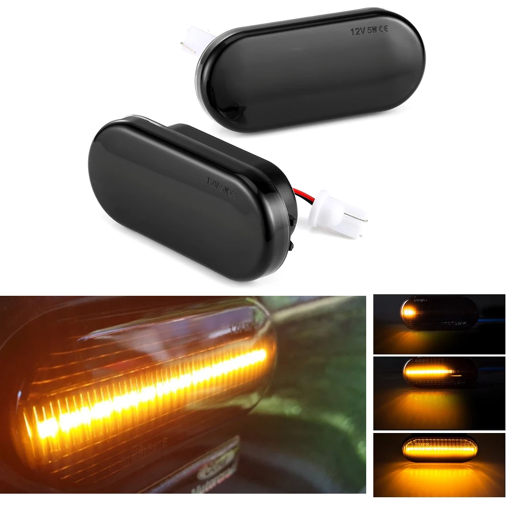 2X-Led-Dynamic-Car-Side-Marker-Turn-Signal-Light-Sequential-Blinker-Lights-12V-For-VW-Polo