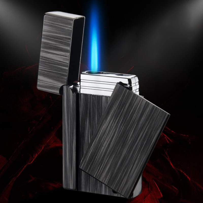 

Gadgets For Men Electronic Turbo Lighter Torch Lighters Smoking Accessories Gas Lighter Metal Cigar Cigarettes Lighter