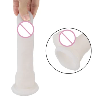 IKOKY Super Soft Simulation Small Dildo Fake Penis Inverted Model Realistic Dildo Female Masturbation Device Sex Toys for Woman 5