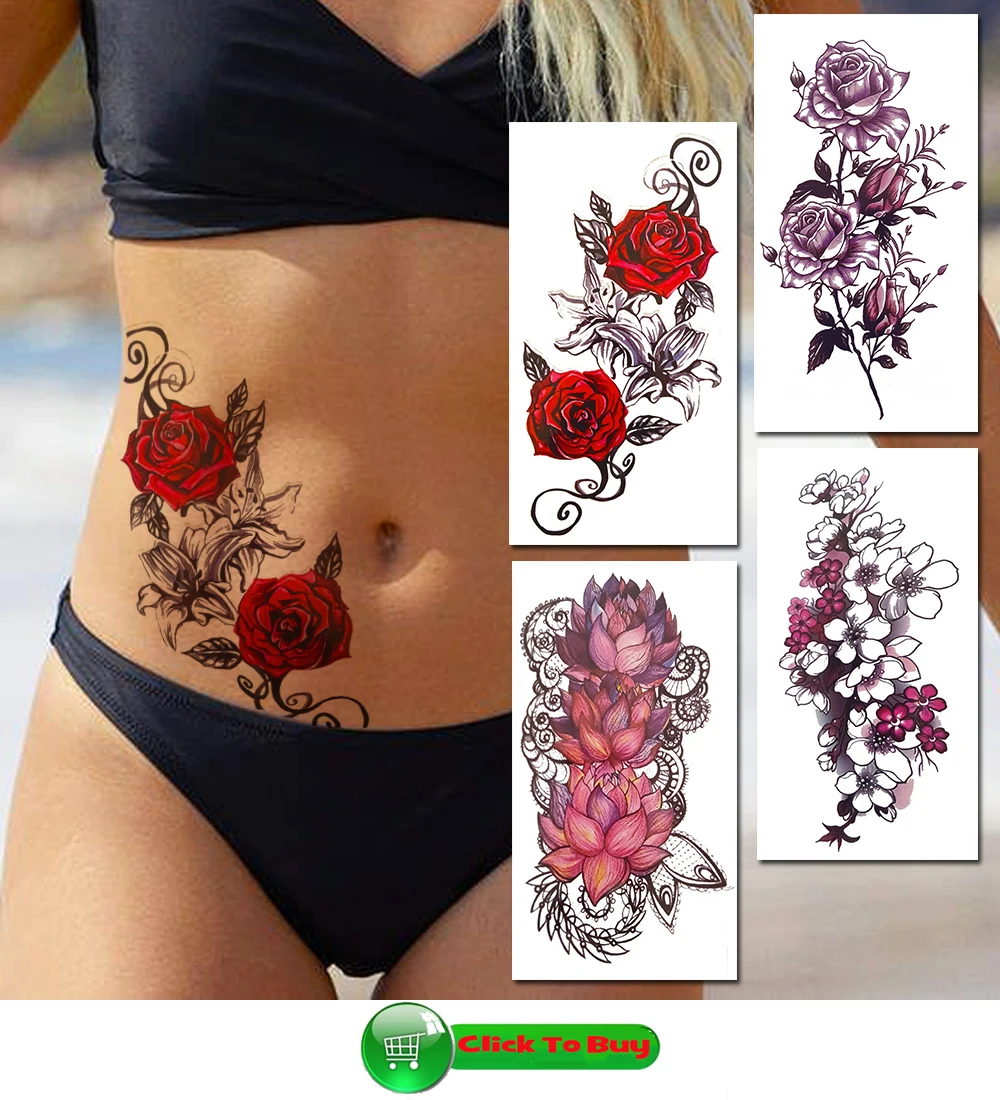 Black Scorpion Temporary Tattoos For Adults Men Realistic Dragon Wolf Tiger Thorns Fake Tattoo Sticker Hand Leg Tatoos Creative