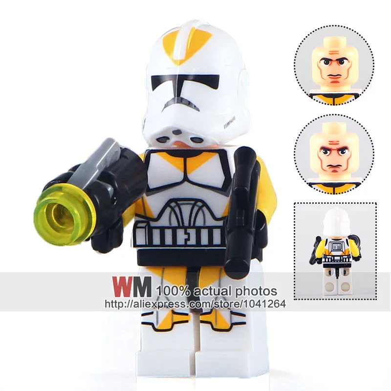 

WM Building Blocks Single Sale XH627 Yellow Utapau Clone Trooper Set Model Toy for Children X0162