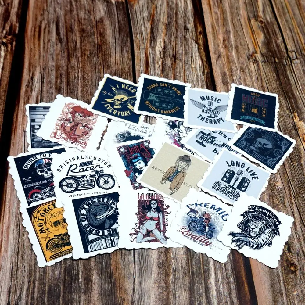 

22PCS Waterproof Stickers DIY Skateboard Suitcase Guitar Bicycle Luggage Fridge Phone Laptop Stickers Cool Funny Gift Stickers