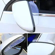 2 шт. автомобильный Стайлинг ПВХ автомобильная наклейка на зеркало заднего вида дождь бровь для nissan x-trail t31 kia rio nissan mazda CX-5 skoda ford