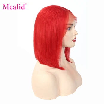 

Blonde 13x4 Lace Front Short Bob Wigs For Black Women Pink Blue Purple Green Gray 150% Remy Peruvian Straight Human Hair Wigs