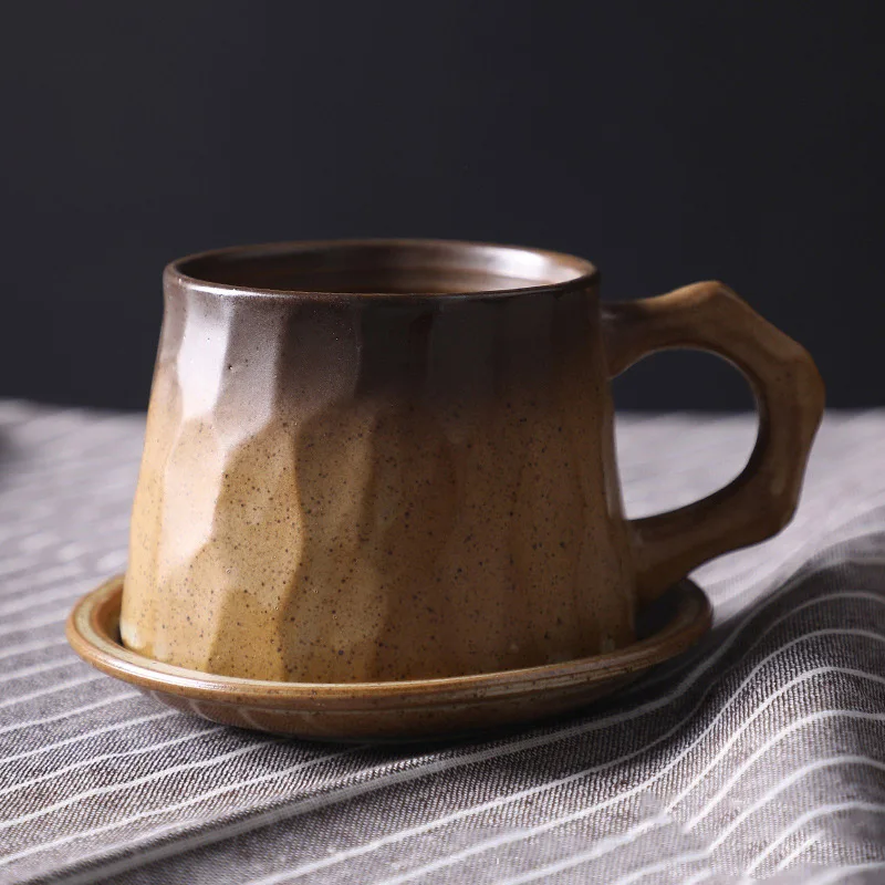 JOUDOO японский дзен церемония грубая керамика кофейная чашка винтажная ручная работа кофейная посуда чашка молоко чай чашка кружка для питья - Цвет: 1