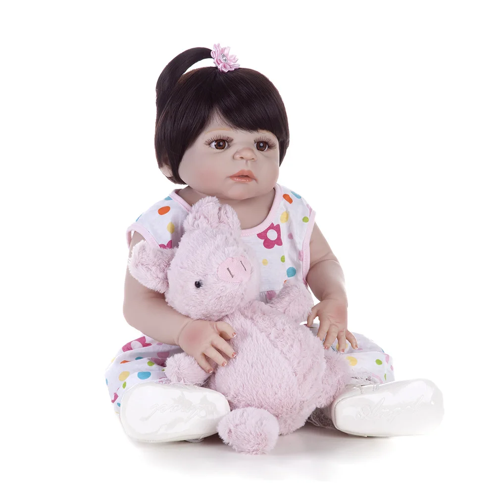 Pickwoo bebes кукла-реборн 48 см 55 см куклы для маленьких девочек Мягкие силиконовые Boneca reborn Brinquedos Bonecas детские подарки игрушки