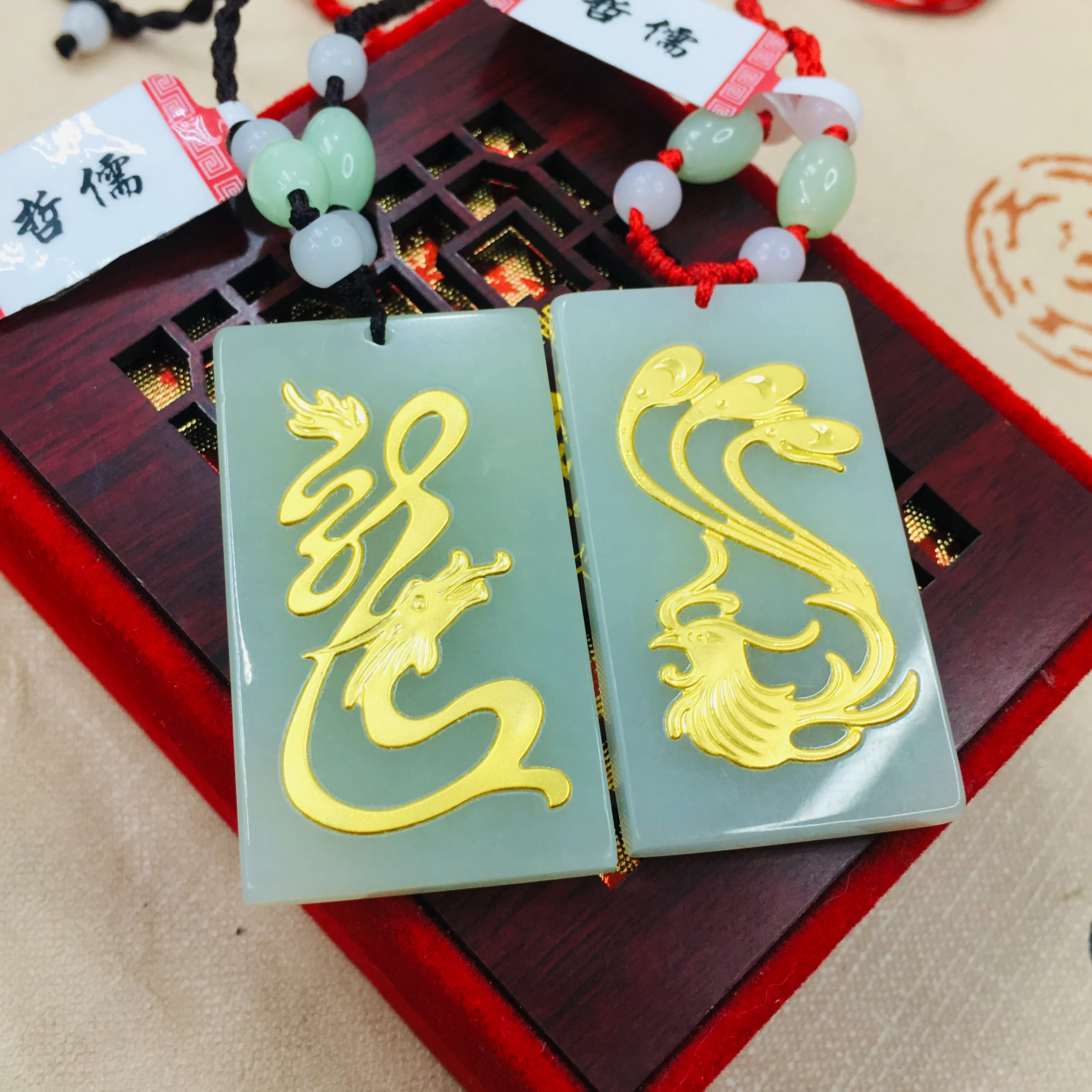 Zheru ювелирные изделия чистого подвескаиз натурального камня нефрита