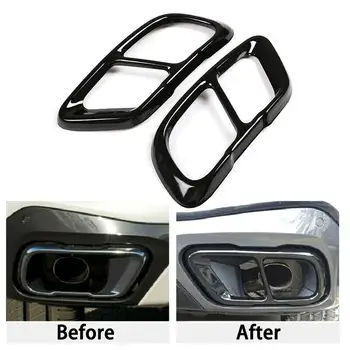 

Car Exhaust Mufflers Cover Exterior Trim For BMW X5 G05 X7 G07 2019 2020 pipe outlet dedicate stainless steel exhaust tip tail