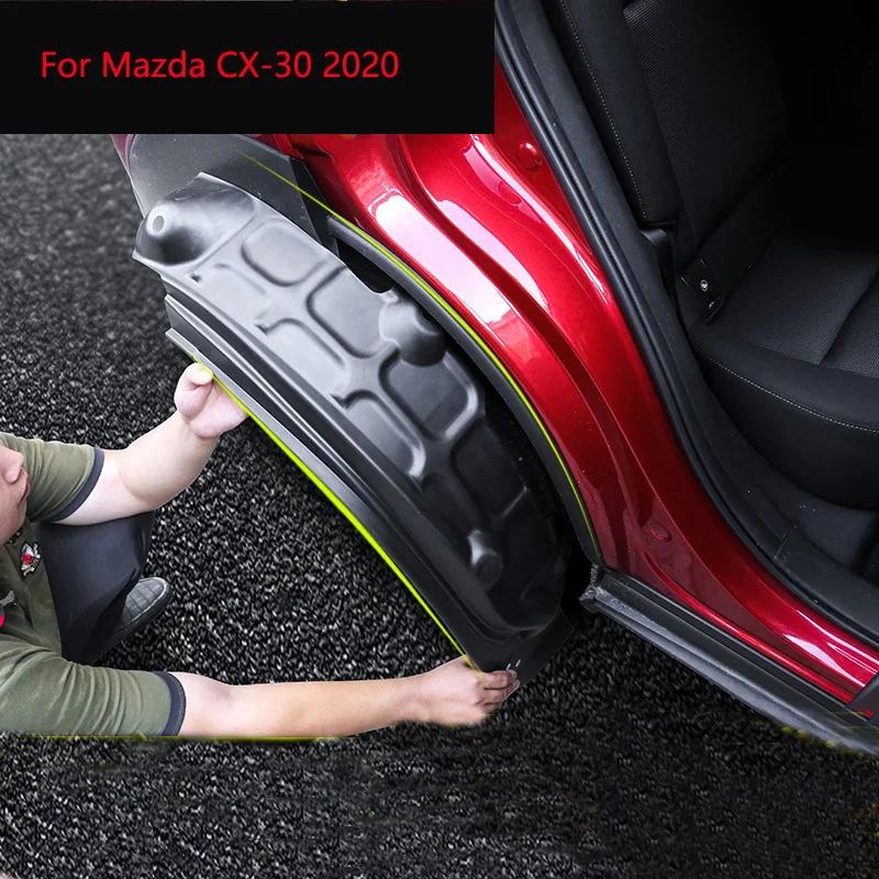 

Car Mudguard Rear Tire Fender For Mazda CX30 CX-30 2020 2021 Modification Rear Wheel Lining Mudguard Car Styling