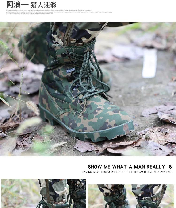 Manufacturers Direct Selling a Wave Combat Boots Desert Boots Hight-top Outdoor Tactical Boots Special Forces 07 Combat Boots Ou