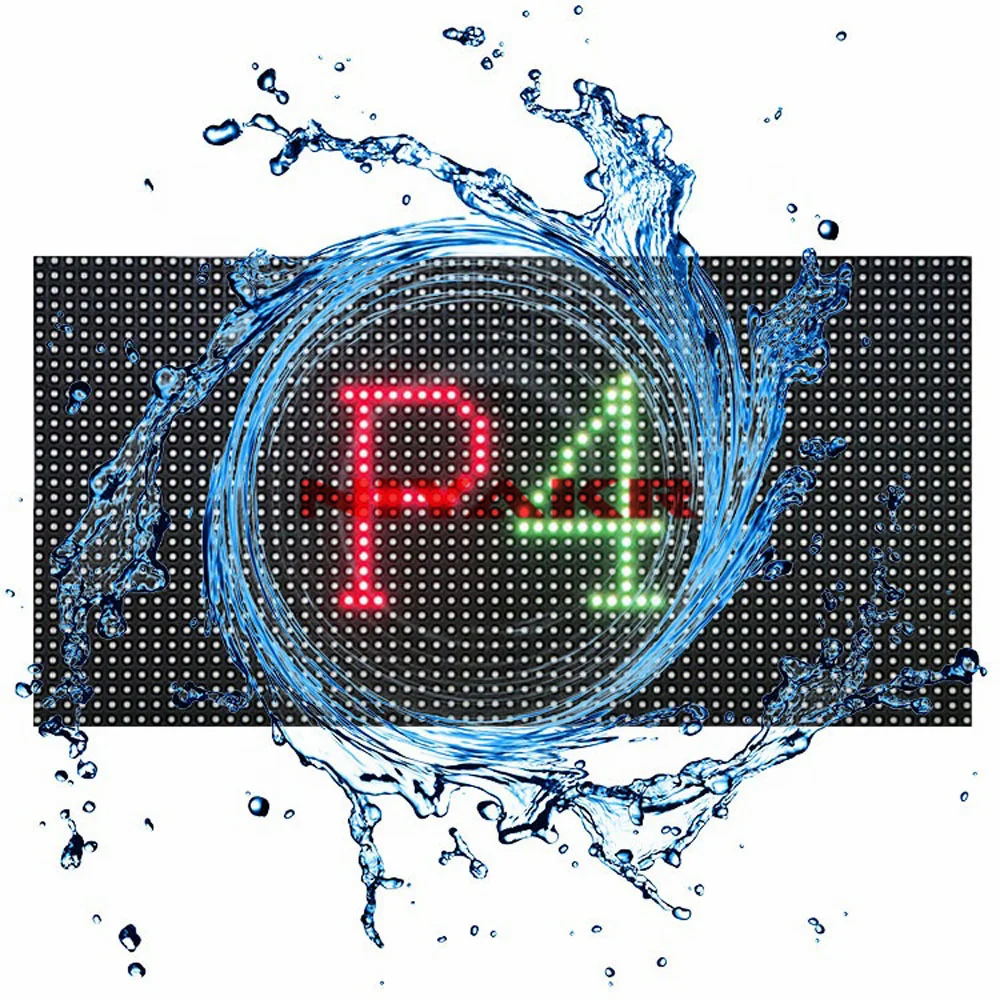 P4 наружный 256x128 мм RGB водонепроницаемый полноцветный светодиодный экран |