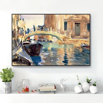 

Digital Oil Painting Jiangnan Xiaoqiao Living Room Bedroom Decorative Wall Painting