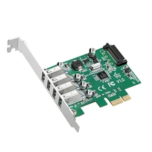 5 Гбит/с 4 порта USB 3,0 концентратор для PCI-E PCIe 1X плата расширения с SATA разъем питания uPD720201
