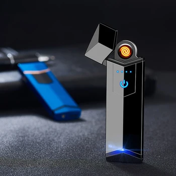 

Touch Screen Sensor Lighter Smart Sensor Cigarette Lighter USB Charging Windproof Lighter Tungsten Flameless Premium Lighters