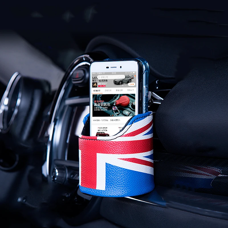 Стайлинг автомобиля сумка для хранения держатель телефона контейнер Mini Cooper One S JCW