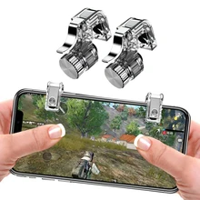 2 pièces PUBG métal Smartphone jeu Mobile manette de déclenchement pour déplacer manette sur le bouton de feu clé cible L1R1 contrôleur de tir