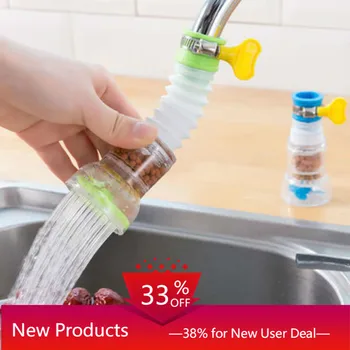 

360 Degree Faucet Extender Adjustable Tap Water Purifier Filter Remove Impurities Antibacterial Bathroom Kitchen Accessories