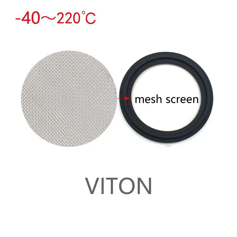 1.5'' - 4'' tri skoba PTFE pečeť svléknout se nerez 10 20 40 60 100 150mesh sanitární obrazovka těsnění SUS304