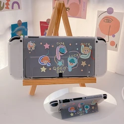 Cute Lovely Cartoon Game Console Case For Nintendo Switch OLED Transparent Matte Soft TPU Cover Protective Shell For Switch OLED