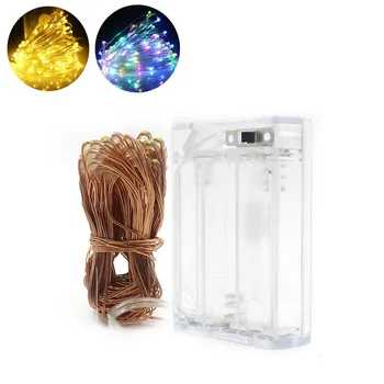 

2/5/10M Copper Wire LED String Lights Holiday lighting Fairy Light String Garland For Christmas Wedding Party Decoration