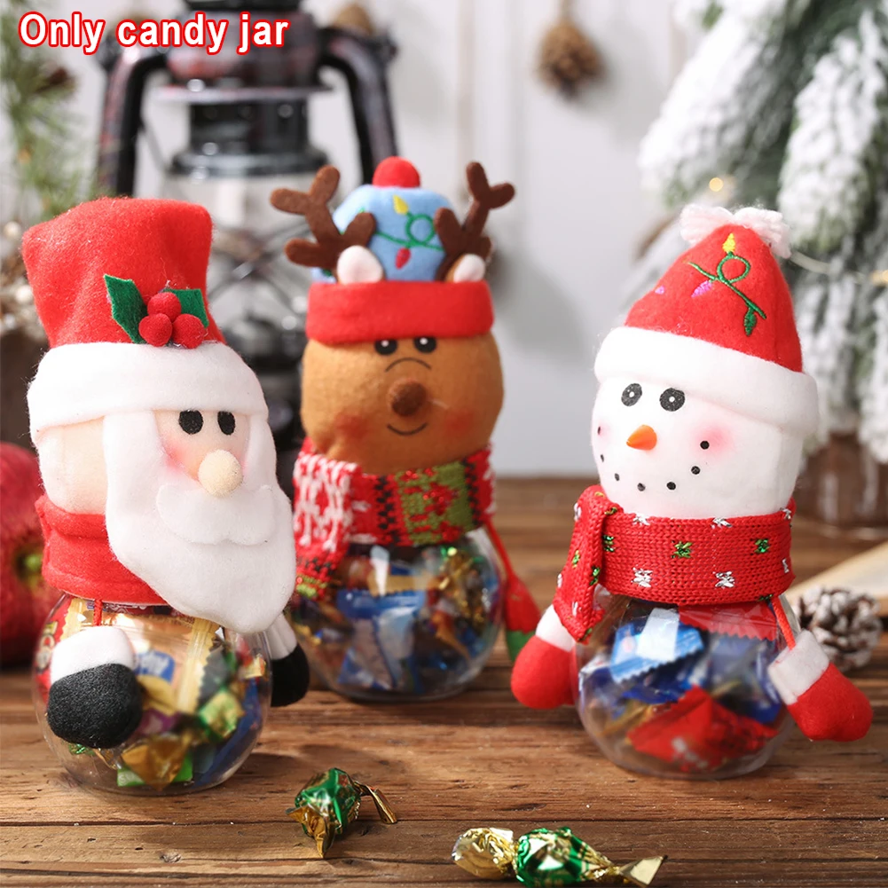 Gift Box Colorful Christmas Decorative Child Kids Festival Chocolates Santa Portable Candy Jar Storage Bottle Exquisite Biscuit
