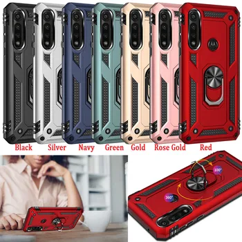 

100pcs/lot For Moto G Stylus One HyPer G8 Power Ring Buckle Stand Military Shockproof Hard Case For Motorola Moto G Power US
