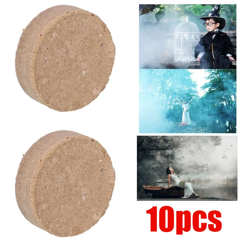 10PCS White Combustion Smog Cake Effect Smoke Bomb Pills Photography Tools