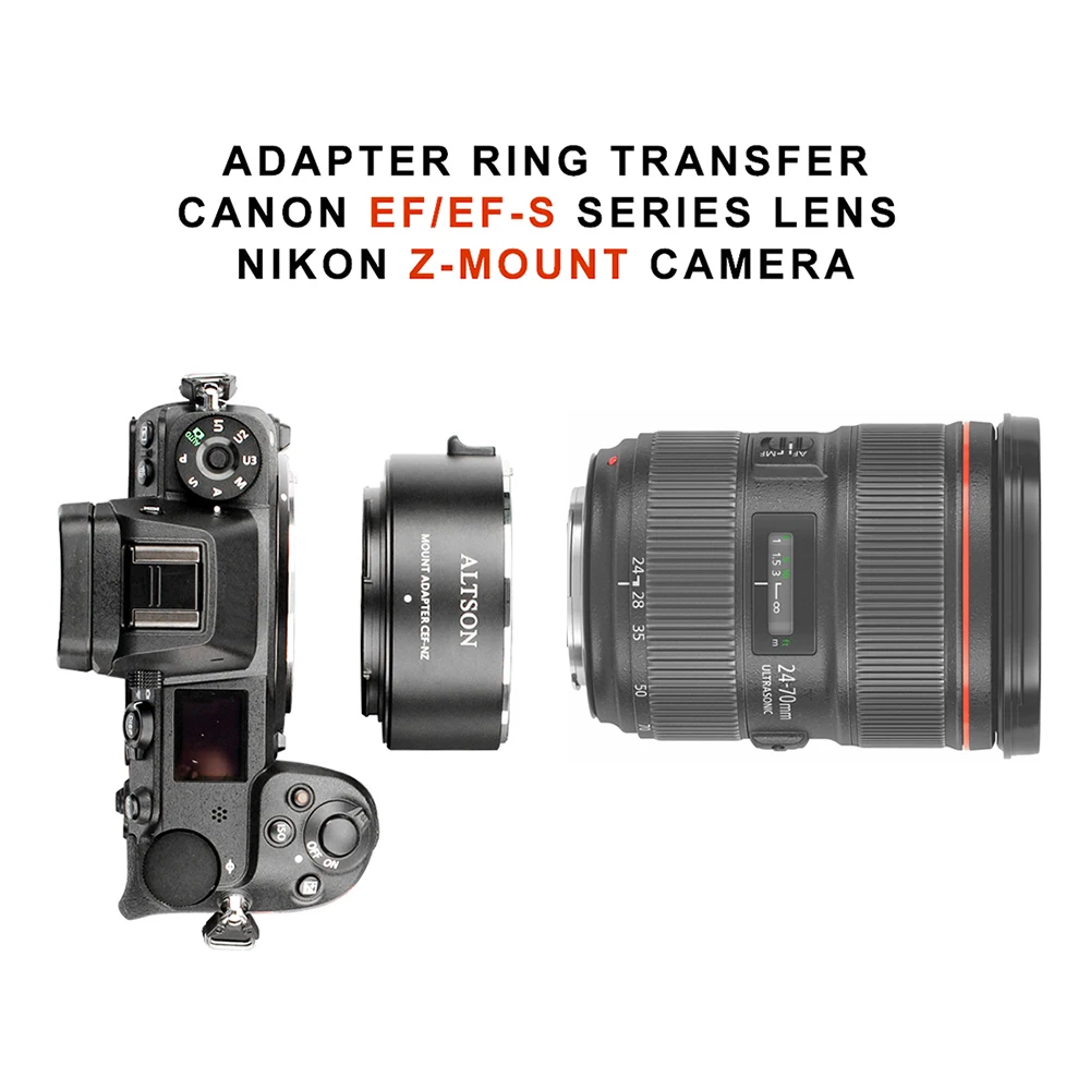 ALTSON CEF-NZ крепление для объектива переходное кольцо для объектива Canon EF/EF-S для Nikon Z6/Z7 z-крепление для объектива камеры аксессуары для камеры
