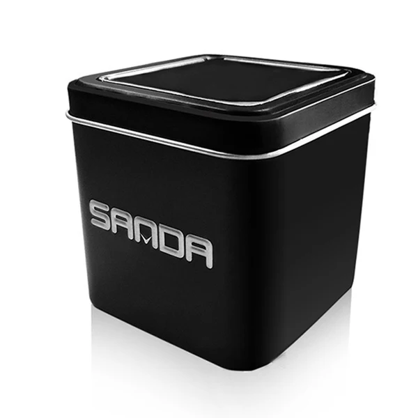 Black SANDA часы чехол для часы коробочка лучший подарок электронные часы уличные спортивные часы коробки дропшиппинг - Цвет: Black