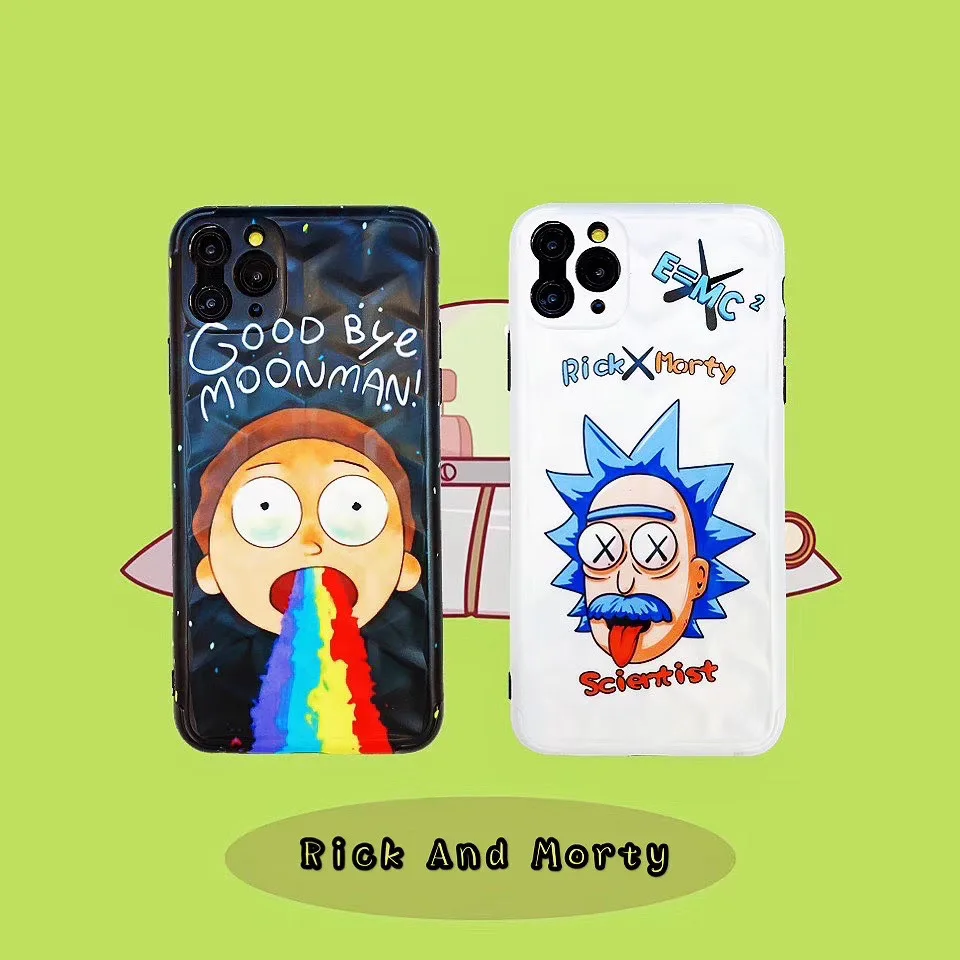 

Funny Rick and Morty Soft silicon Phone Case For iPhone 11 Pro Max XR XS 6 6s 7 8 Plus Soft luxury Protective Cover
