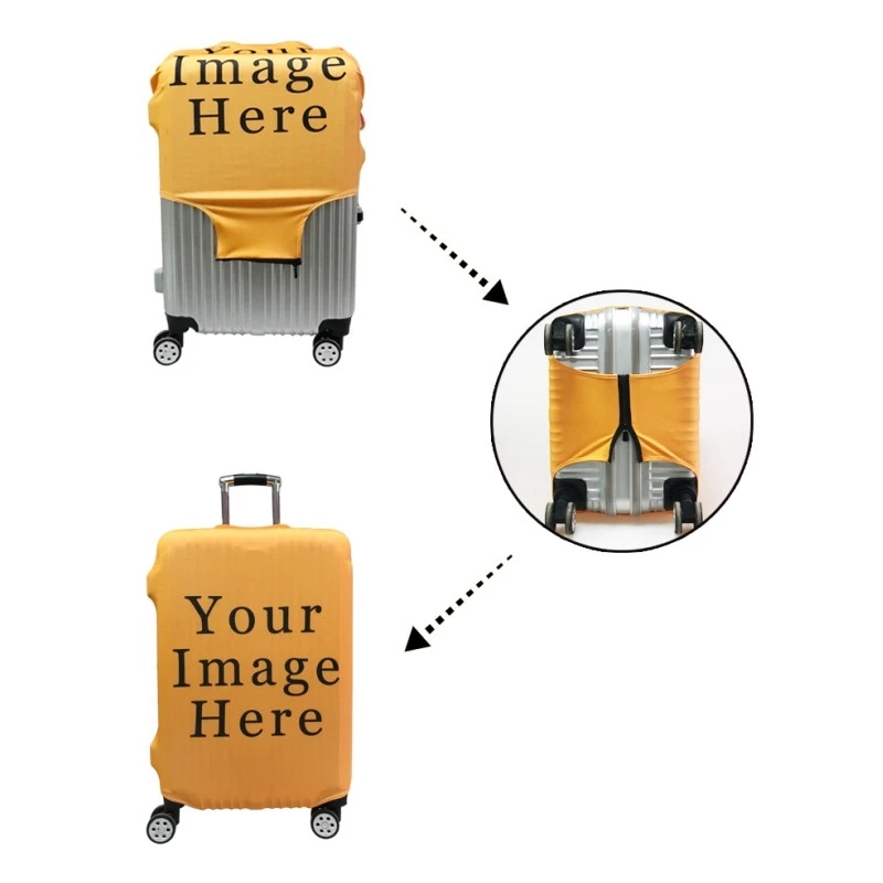 Камуфляжный защитный чехол для багажа, эластичный чехол, чехлы для путешествий, аксессуары для багажа, пылезащитный чехол, сумка для 18-32 дюймов, чехол на колесиках