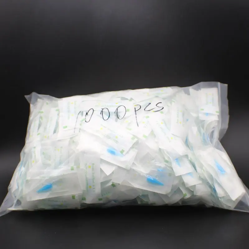 

1000Pcs Tattoo Needle Caps Nozzle 1RL 3RL Permanent Makeup Eyebrow Needle Tip Tattoo Machine Blue